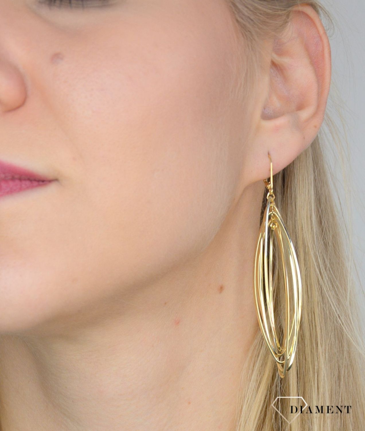 Złote kolczyki 585 bankietowe DIA-KLC-C5LBLAS-377-YM OR204623.jpg